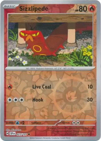 Surging Sparks Sizzlipede #27/191 reverse holo